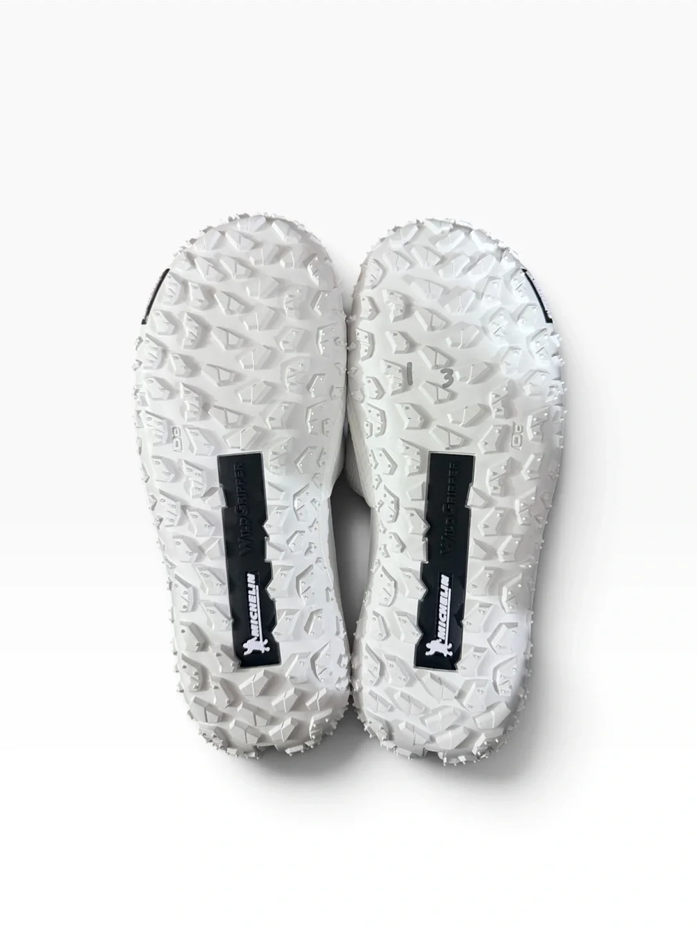 Under Armour White Slide Sandals with Gray Bull Logo